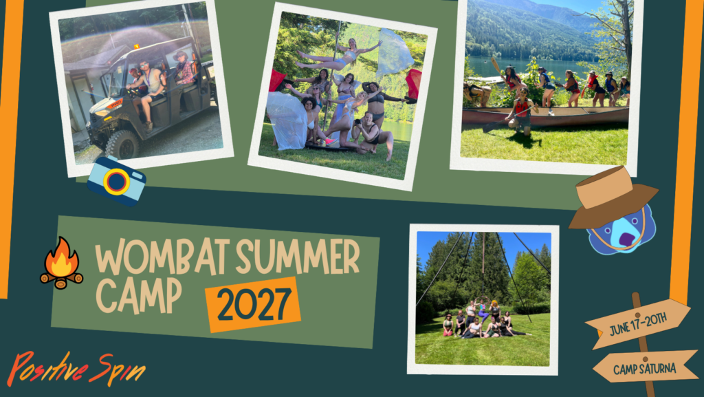 Banner with pictures of people enjoying summer camp activities.